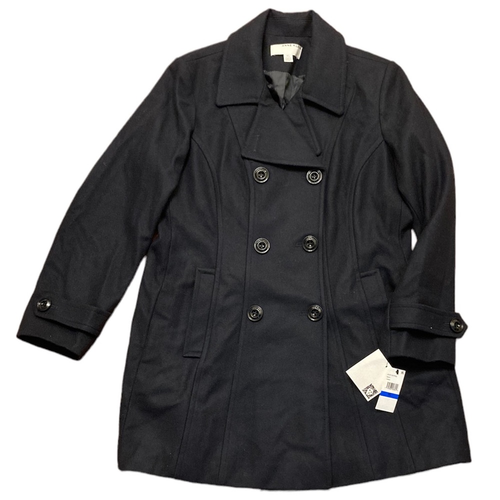 NWT Anne Klein Classic Double Breasted Coat Size XL